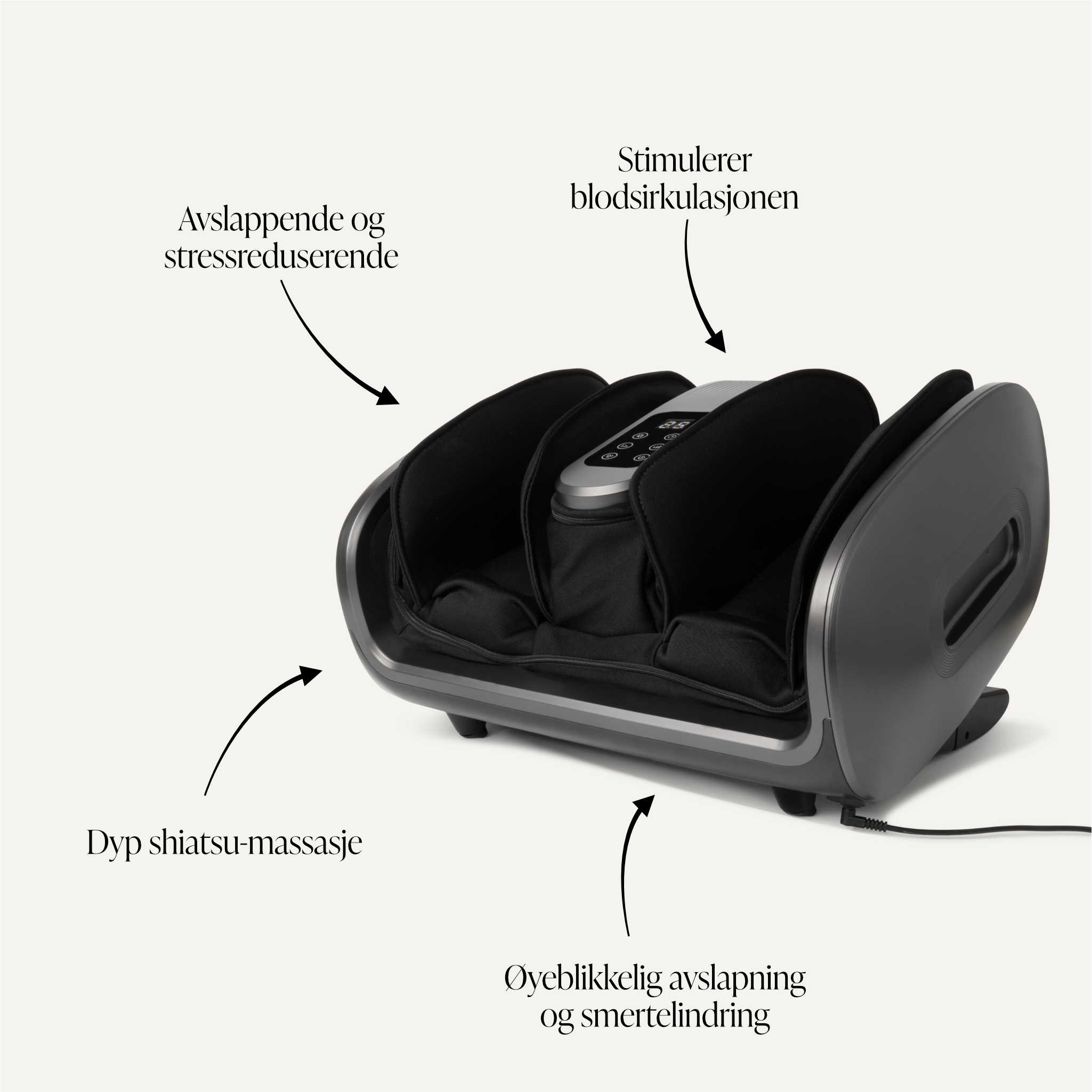 Comforth FootCare Pro 2-i-1 legg- og fotmassasje apparat