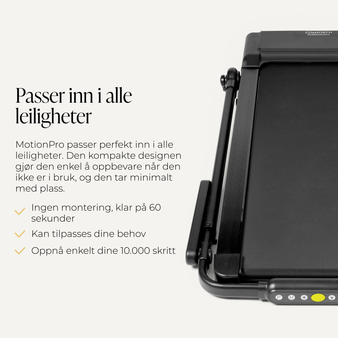 Comforth MotionPro – Sammenleggbart gå- og løpebånd
