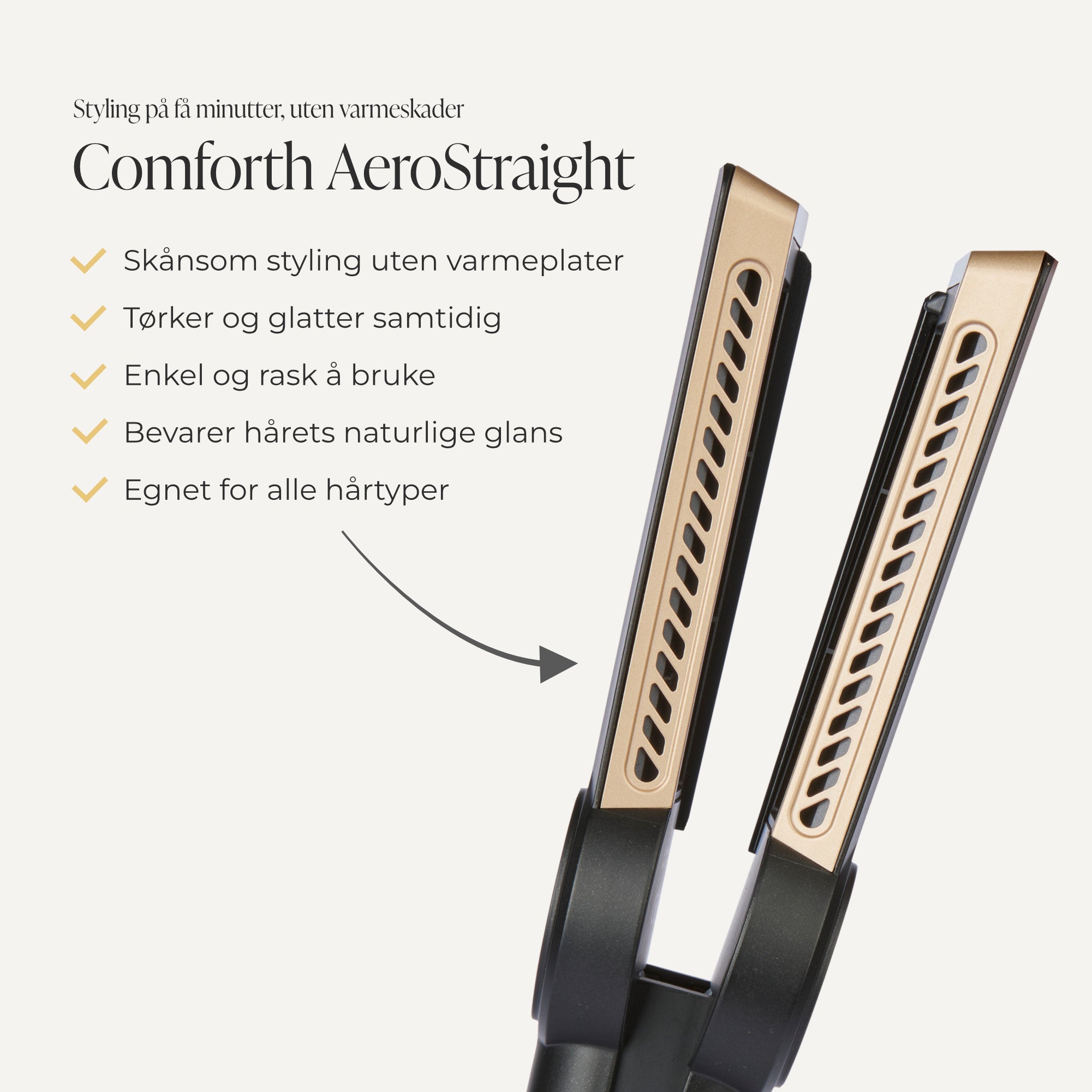 Comforth AeroStraight™ - Luftrettetang