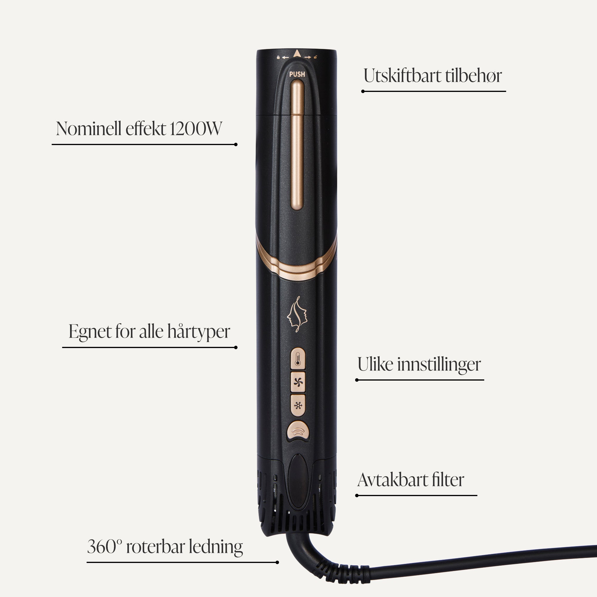 Comforth AeroStyler™ - 6-i-1-Hårstyler