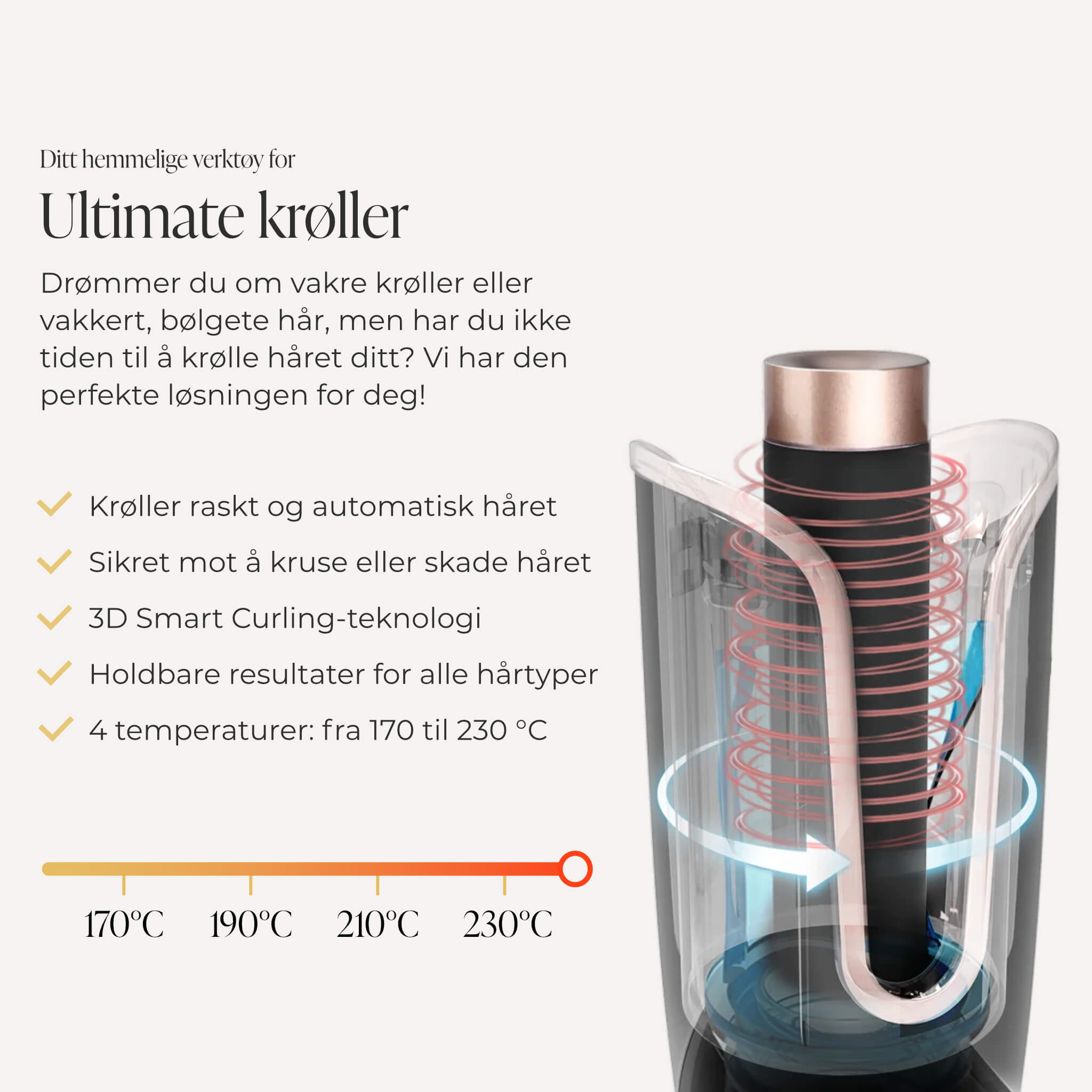 Comforth Curler - Automatisk Krølltang
