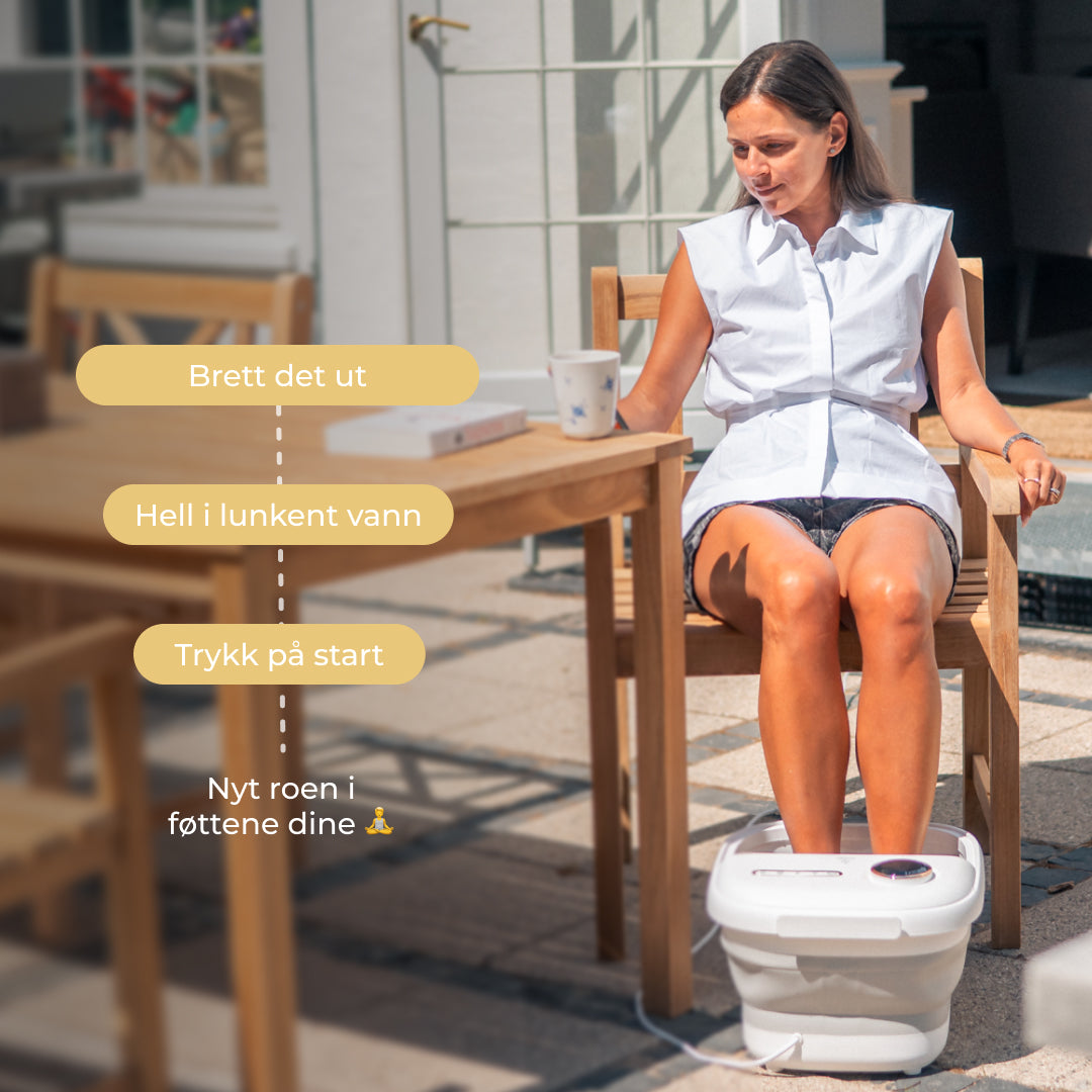 Comforth FootSpa Pro - Fotbad med rødt lys, varme & massasje