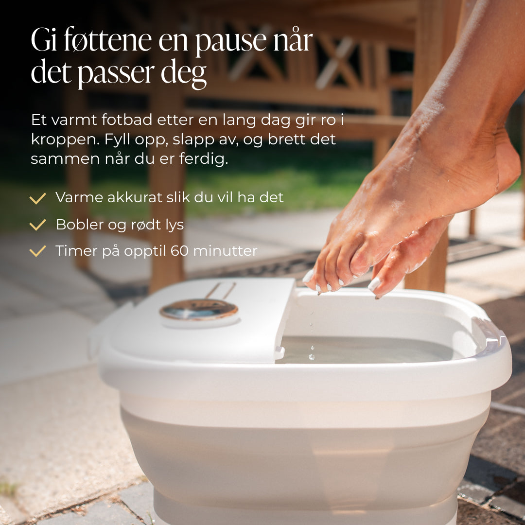 Comforth FootSpa Pro - Fotbad med rødt lys, varme & massasje