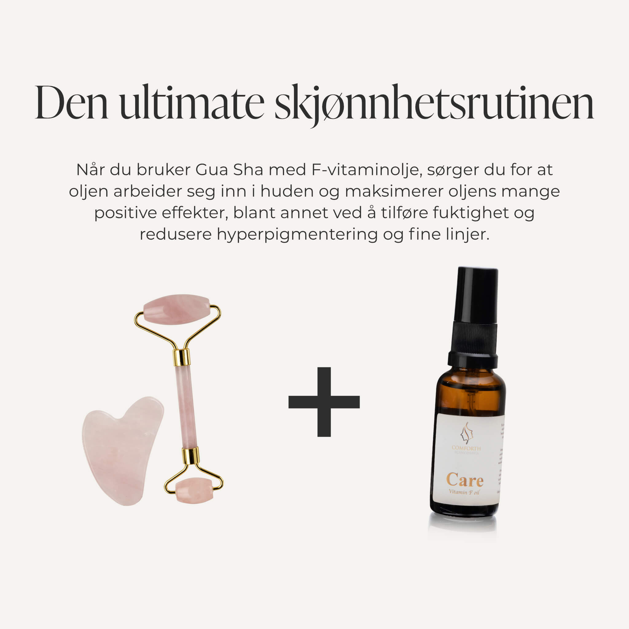 Gua Sha-sett + Vitamin F-olje