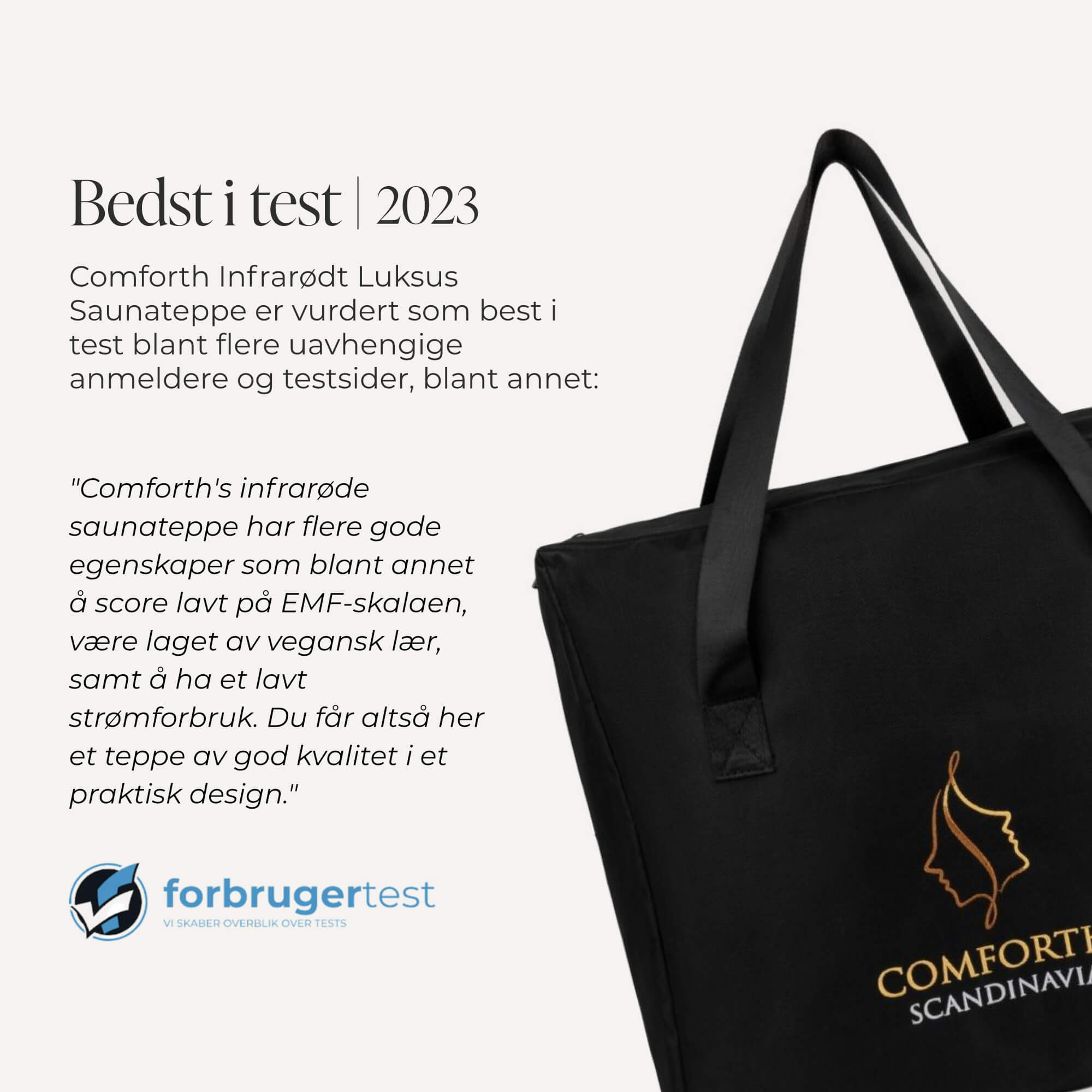 Comforth Infrarødt Luksus Saunateppe